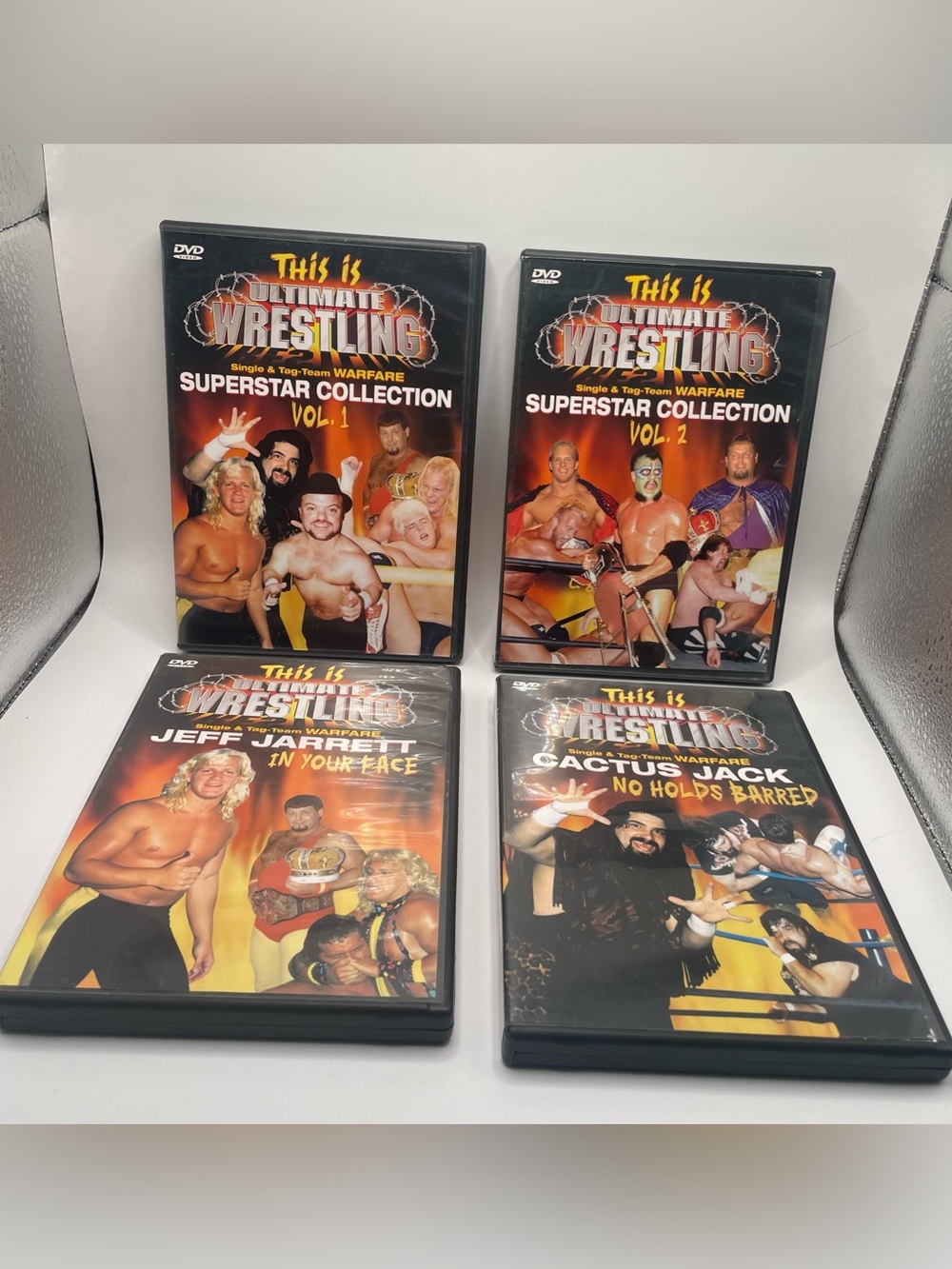 This is Ultimate Wrestling Superstar Collection DVD lot of 4